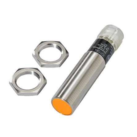 ifm electronic Inductive Threaded Barrel Proximity Sensor, M18, 5 mm Detection, PNP NC, 10 → 36 V dc [IG5582]; 189-503