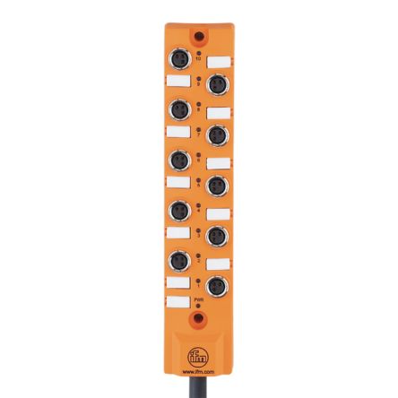 ifm electronic EBC Series Sensor Box, M8, 5m cable, 10 port [EBC136]; 189-549