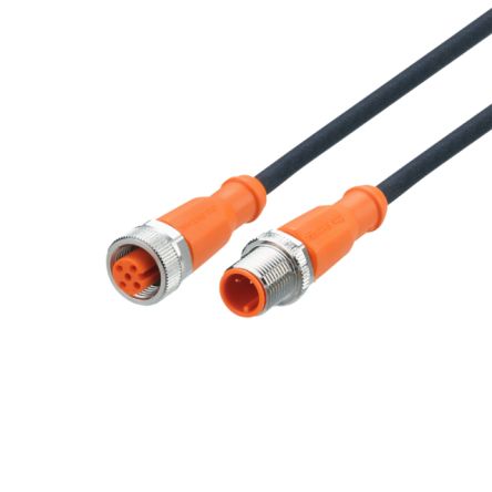 ifm electronic Straight Male 5 way M12 to Straight Female 5 way M12 Communication Cable, 5m [EVC969]; 189-644