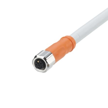 ifm electronic Power 2.5 mm² 5 Core Power Cable, Grey Polyurethane PUR, 2m [EVCA15]; 189-656