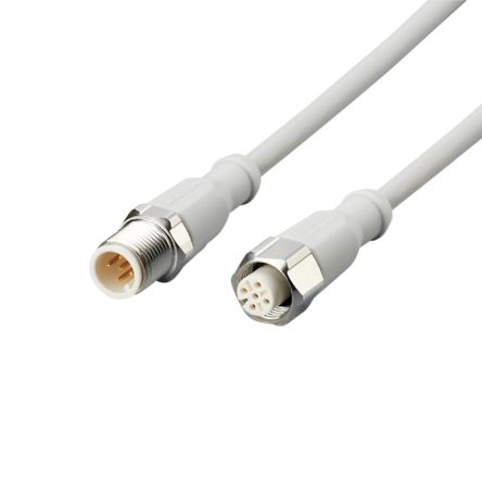 ifm electronic Straight Male 5 way M12 to Straight Female 5 way M12 Communication Cable, 600mm [EVF059]; 189-684