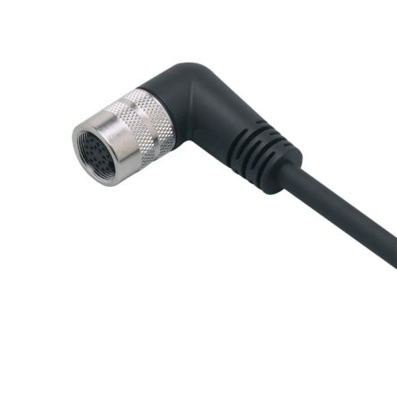 ifm electronic Right Angle Female 1 way M16 to Unterminated Actuator/Sensor Cable, 5m [E11697]; 189-776