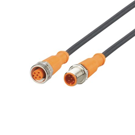 ifm electronic Straight Male 1 way M12 to Straight Female 1 way M12 Actuator/Sensor Cable, 30m [EVC202]; 189-812