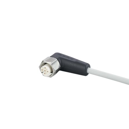 ifm electronic Right Angle Female 5 way M12 to Right Angle Female 5 way M12 Communication Cable, 2m [EVF069]; 189-884