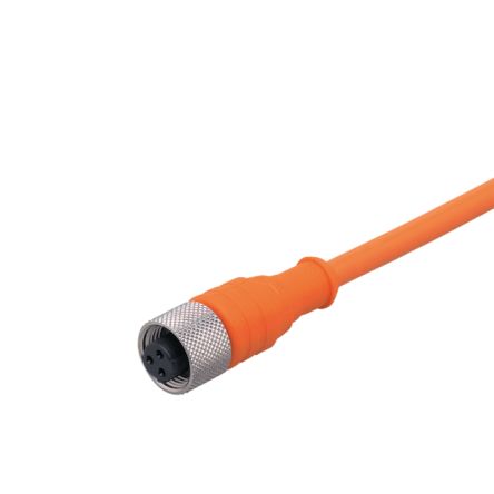 ifm electronic Straight Female 1 way M12 to Unterminated Actuator/Sensor Cable, 5m [E10868]; 189-933