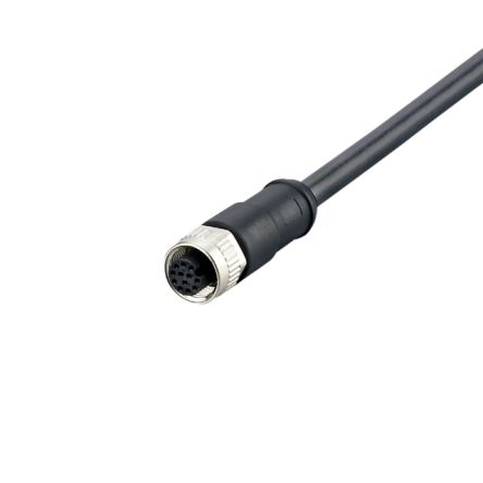 ifm electronic Straight Female 1 way M12 to Unterminated Actuator/Sensor Cable, 5m [E12502]; 189-983