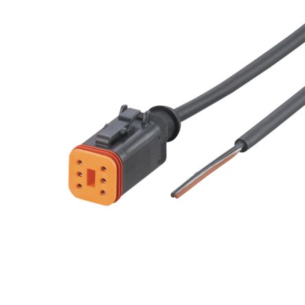 ifm electronic Straight Female 1 way Deutsch to Unterminated Actuator/Sensor Cable, 5m [E12551]; 189-990