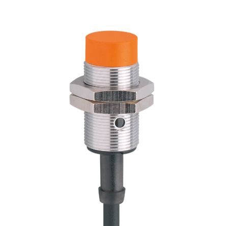 ifm electronic Inductive Threaded Barrel Proximity Sensor, M18, 8 mm Detection, PNP NO, 18 → 36 V dc [IG5290]; 190-062