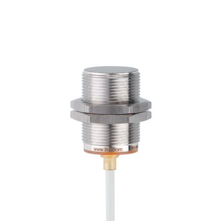 ifm electronic Inductive Threaded Barrel Proximity Sensor, M30, 15 mm Detection, PNP NO, 10 → 30 V dc [IIT247]; 190-208