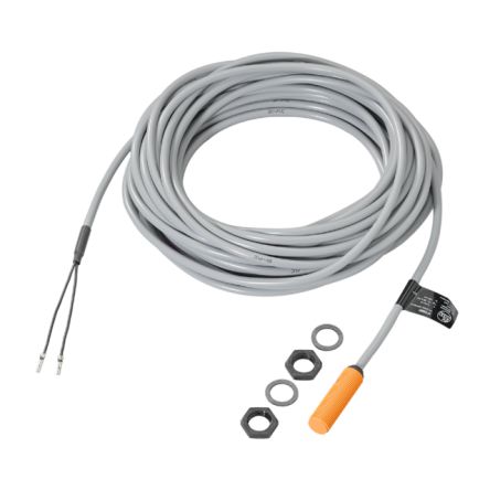 ifm electronic Inductive Threaded Barrel Proximity Sensor, M12, 2 mm Detection, PNP/NPN NO, 10 → 36 V dc [IF5721]; 190-216