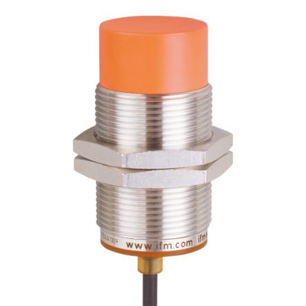 ifm electronic Inductive Threaded Barrel Proximity Sensor, M30, 22 mm Detection, NPN NC, 10 → 30 V dc [IIS266]; 190-218