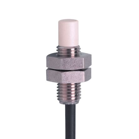 ifm electronic Inductive Threaded Barrel Proximity Sensor, M8, 4 mm Detection, PNP NO, 10 → 30 V dc [IE5369]; 190-228