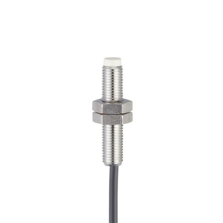 ifm electronic Inductive Threaded Barrel Proximity Sensor, M8, 2 mm Detection, PNP NO, 10 → 36 V dc [IE5302]; 190-317