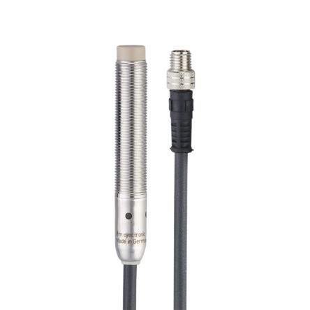 ifm electronic Inductive Threaded Barrel Proximity Sensor, M12, 7 mm Detection, PNP/NPN NO, 10 → 30 V dc [IFT241]; 190-325