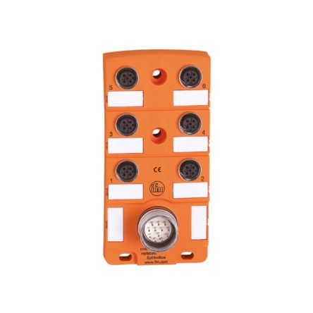 ifm electronic EBC Series Sensor Box, M12, 6 port [EBC007]; 190-402