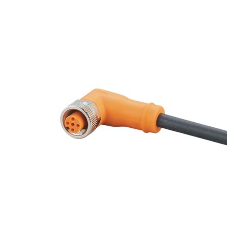 ifm electronic Right Angle Female 5 way M12 to Right Angle Female 5 way M12 Communication Cable, 20m [EVC714]; 190-424