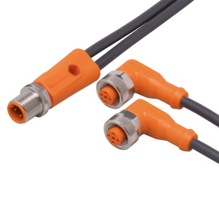 ifm electronic Straight Male 5 way M12 to Straight Female 5 way M12 Communication Cable, 5m [EVC621]; 190-587