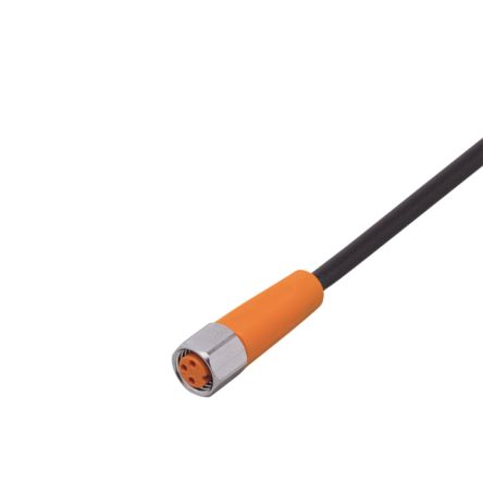 ifm electronic Straight Female 1 way M8 to Unterminated Sensor Actuator Cable, 10m [EVM022]; 190-663