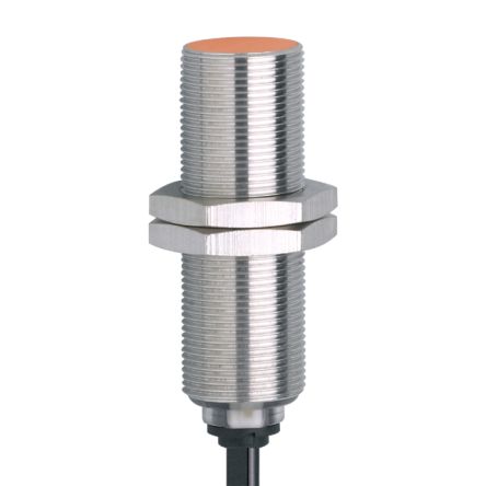 ifm electronic Inductive Threaded Barrel Proximity Sensor, M18, 5 mm Detection, 2-Wire NO, 20 → 250 V ac/dc, 20 [IG0378]; 190-669