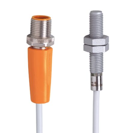 ifm electronic Inductive Threaded Barrel Proximity Sensor, M8, 2 mm Detection, PNP/NPN NO, 10 → 30 V dc [IER206]; 190-685