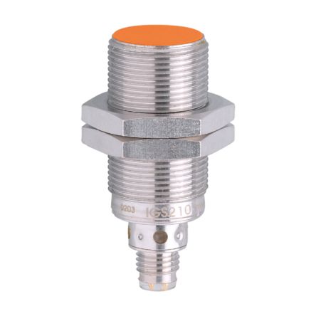 ifm electronic Inductive Rectangular Proximity Sensor, M18, 8 mm Detection, PNP NO, 10 → 36 V dc [IGS210]; 190-791