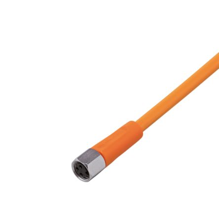 ifm electronic Straight Female 1 way M8 to Unterminated Sensor Actuator Cable, 10m [EVT124]; 191-039