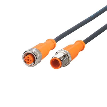 ifm electronic Straight Male 1 way M12 to Straight Female 1 way M12 Sensor Actuator Cable, 1m [EVC042]; 191-133