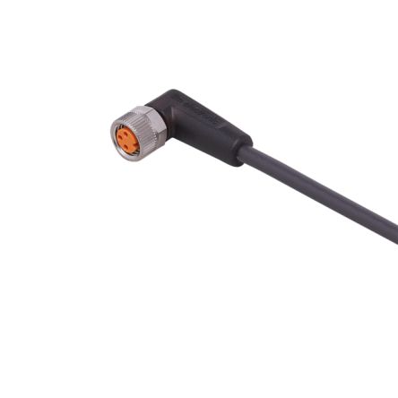 ifm electronic Right Angle Female 1 way M8 to Unterminated Sensor Actuator Cable, 5m [EVC148]; 191-239