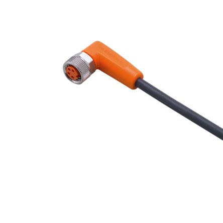 ifm electronic Right Angle Female 1 way M8 to Unterminated Sensor Actuator Cable, 10m [EVC155]; 191-256