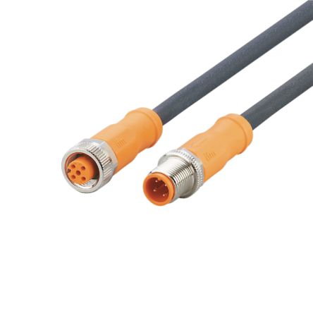 ifm electronic Straight Male 1 way M12 to Straight Female 1 way M12 Sensor Actuator Cable, 500mm [EVC717]; 191-262