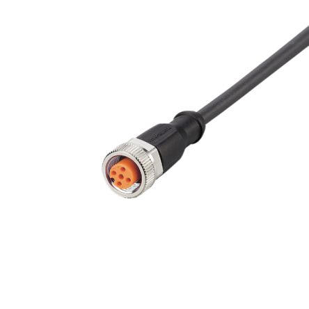 ifm electronic Straight Female 1 way M12 to Unterminated Sensor Actuator Cable, 5m [EVC645]; 191-445