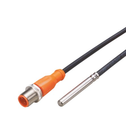ifm electronic PT100 RTD Sensor, M12, ±0.15 % +90°C Max [TS2289]; 191-491