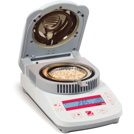Ohaus MB23 Moisture Analyser, 0.01 g, 0.1% Accuracy, Backlit LCD Display, Mains-Powered [80252470]; 192-436