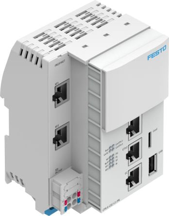 Festo CPX-E Series Controller for Use with Valve Terminals, 24 V dc Supply [CPX-E-CEC-M1-PN]; 193-542