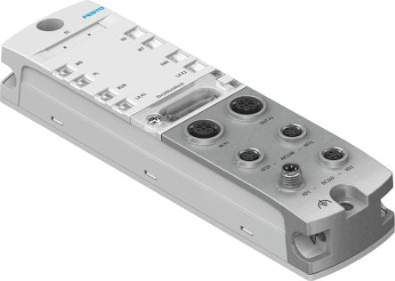 Festo CPX-AP-I Series Fieldbus Interface Module for Use with Valve Terminals, 24 V dc [CPX-AP-I-EC-M12]; 193-548