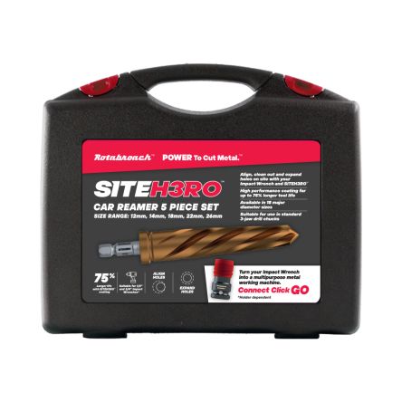 Rotabroach M2 HSS 12 mm, 14 mm, 18 mm, 22 mm, 26 mm Hole Saw [SHRCR2]; 193-570