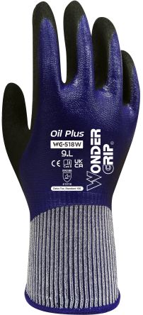 Wonder Grip WG-518W OIL PLUS Purple Nylon Assembly, Automotive Industry, Construction, Emergency Services, Logistics, [WG518W0812]; 193-653
