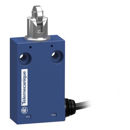 Telemecanique Sensors XCMH Series Roller Plunger Limit Switch, 1NC/1NO, IP66, IP67, 2P, Plastic Housing, 240V ac Max, [XCMH2103L8]; 194-101