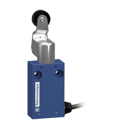 Telemecanique Sensors XCMH Series Roller Lever Limit Switch, 1NC/1NO, IP66, IP67, 2P, Plastic Housing, 240V ac Max, [XCMH2115L3L0]; 194-117