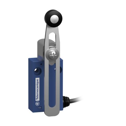 Telemecanique Sensors XCMH Series Roller Lever Limit Switch, 1NC/1NO, IP66, IP67, 2P, Plastic Housing, 240V ac Max, [XCMH2145L2]; 194-125
