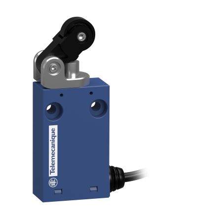 Telemecanique Sensors XCMH Series Roller Lever Plunger Limit Switch, 1NO/1NC, IP66, IP67, 2P, Plastic Housing [XCMH2121L2]; 194-144