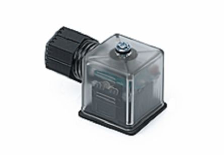 Molex 121207 2P DIN 43650 DIN 43650 Solenoid Connector with Indicator Light, 24 V Voltage [1212070475]; 194-194