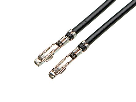 Molex Female iGrid to Female iGrid Crimped Wire, 75mm, 22AWG, Black [2174901121]; 194-224