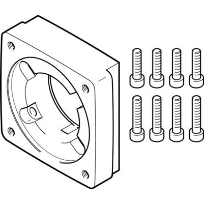 Festo EAMF-A Series Flange for Use with Motor Mounting [EAMF-A-48A-80P]; 194-368