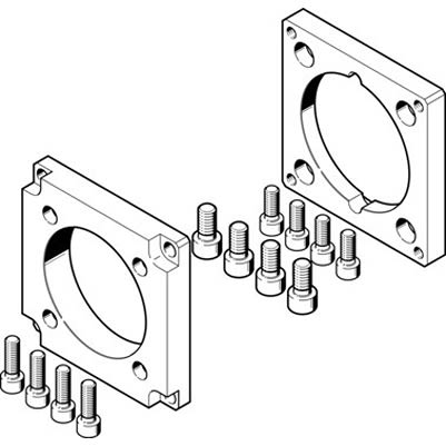 Festo EAMF-A Series Flange for Use with Motor Mounting [EAMF-A-95A-120G-G2]; 194-377
