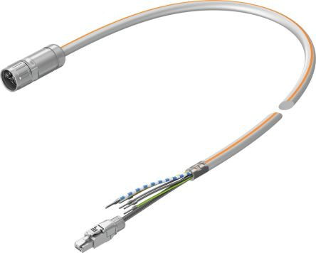 Festo NEBM Series Cable for Use with Controllers, 10m Length, 630 V [NEBM-M23G15-EH-10-Q10N-R3LEG14]; 194-500
