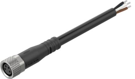 Festo NEBL Series Cable for Use with Controllers, 7.5m Length, 0 → 30 V [NEBL-M8G4-E-7.5-N-LE4]; 194-575