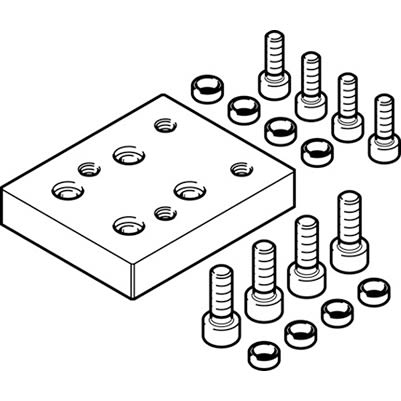 Festo Adapter HMSV-71, For Use With Handling Modules [HMSV-71]; 194-598