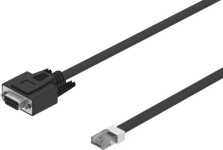 Festo NEBC-S1G Series Cable for Use with Controllers, 0 → 30 V [NEBC-S1G9-K-1.5-N-R3G8]; 194-642