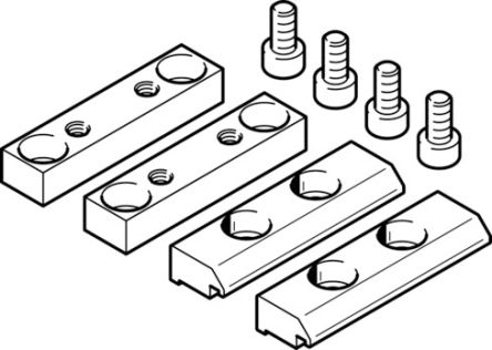 Festo Mounting Bracket EAHF-G1-45-P, For Use With Electric Drives [EAHF-G1-45-P]; 194-788